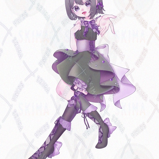 입체화/표정5종】보라색 우상 상품 이미지 3번째