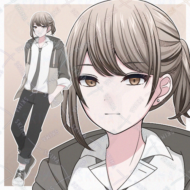 パーカーを着た男子学生【表情差分10種】