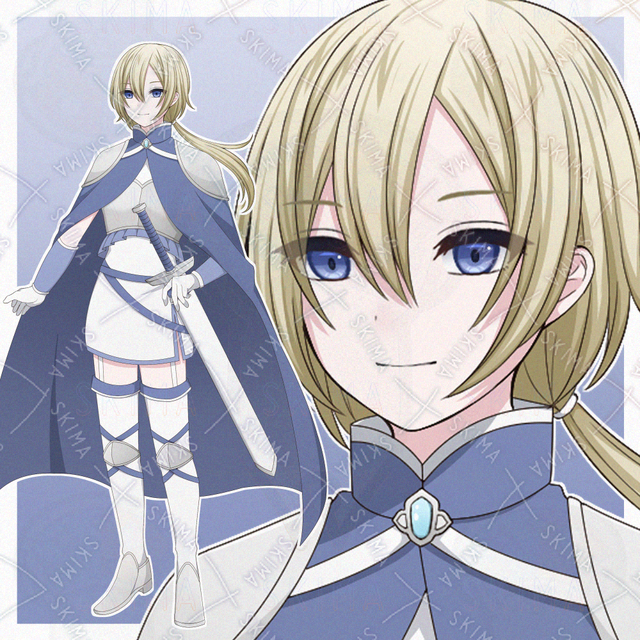 勇者風の女性【表情差分10種】