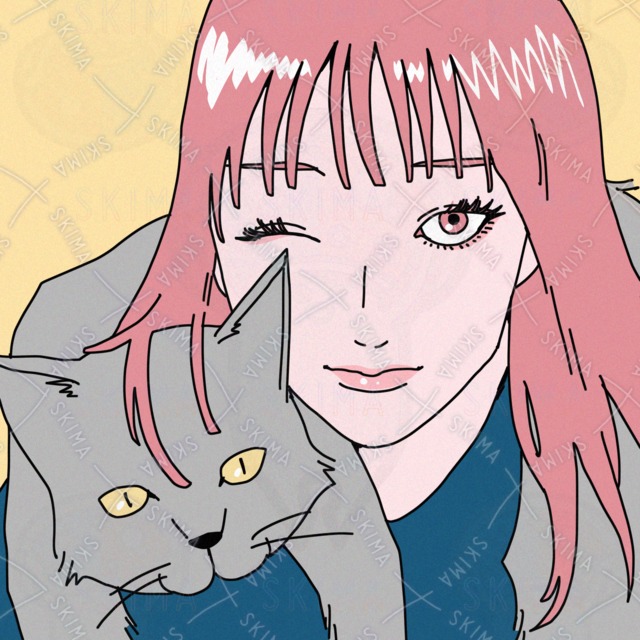 Image of Woman and Cat