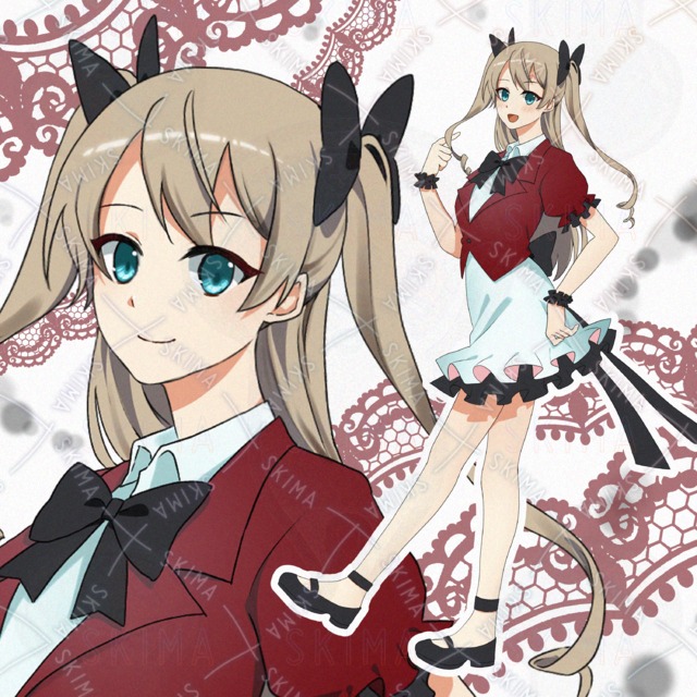 Image of 10 kinds of difference] Half-up girl