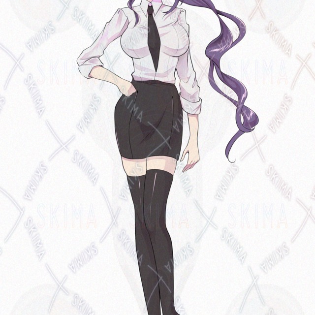 スーツの女性　表情８種の商品画像3枚目