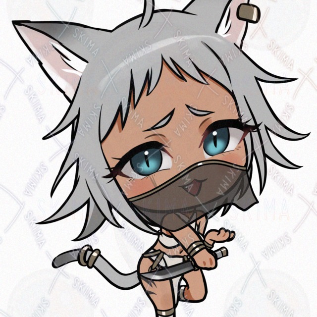 Image 9 of Brown Cat Ear Assassin-chan (MSGK) [with 5 different facial expressions, mask, and extra SD].