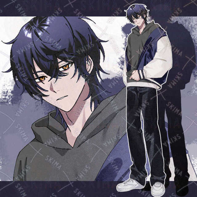 【表情5種・フード差分】男性立ち絵の商品画像