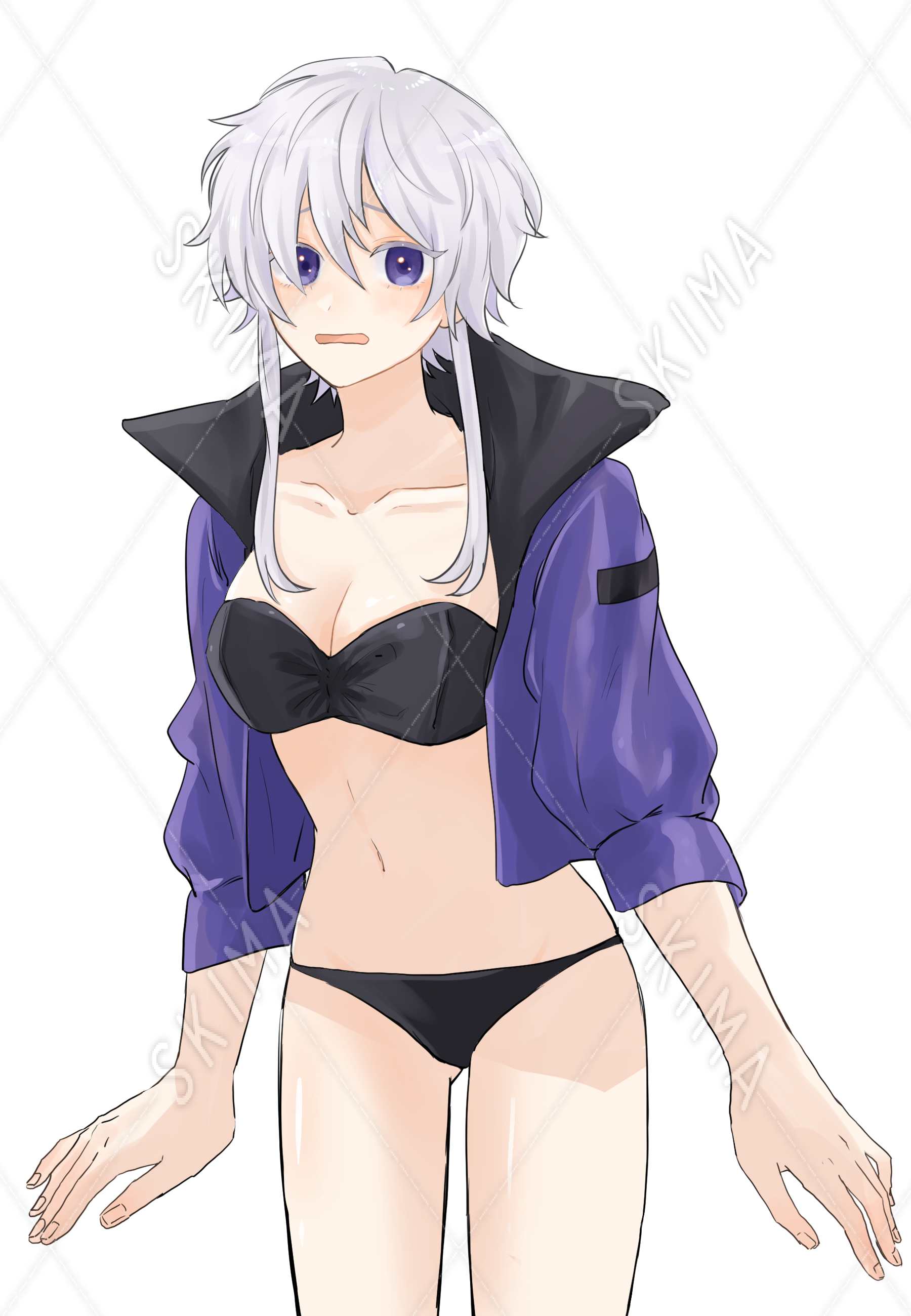 銀髪セクシーな女の子 スキマ スキルのオーダーメイドマーケット Skima