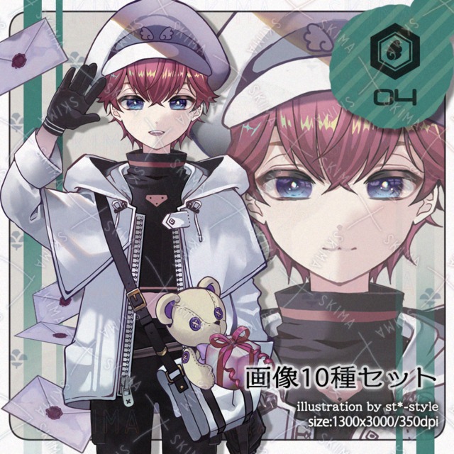 캐릭터 스탠딩 그림 / 10장 세트 상품 이미지