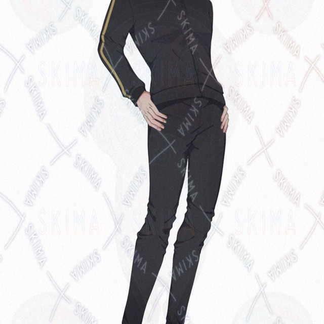 Image 7 of 6 different facial expressions] Jersey male standing picture