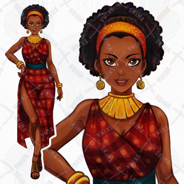 아프리카계 여성 상품 이미지