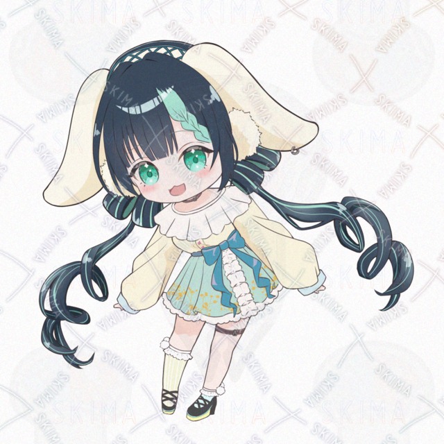 立ち絵/獣人ツインテ女の子/表情７種ミニキャラ付の商品画像9枚目