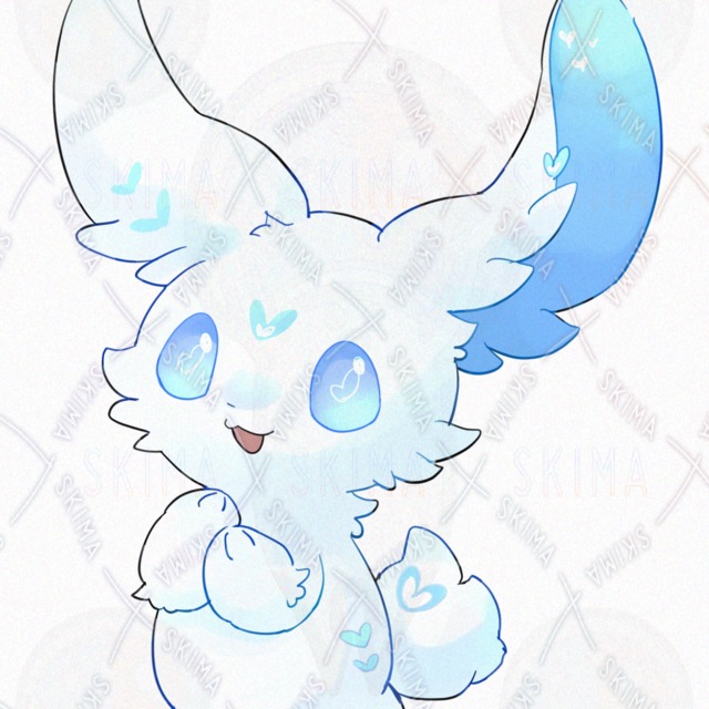 ハート模様の兎【表情10種類】の商品画像3枚目