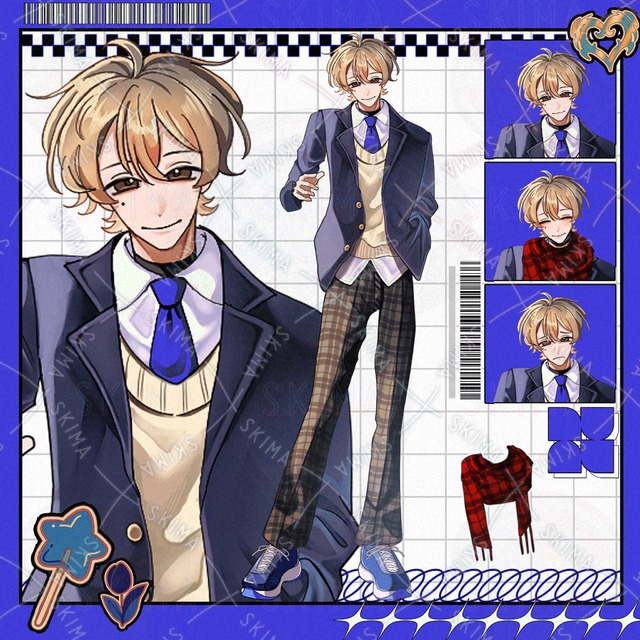 7 different facial expressions + extra] High school student 的商品圖片