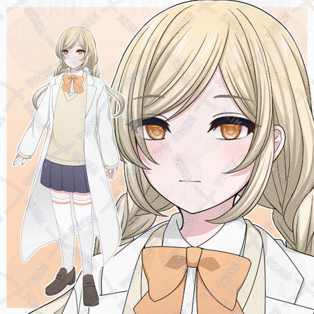 白衣を着た女の子【表情差分10種】の商品画像