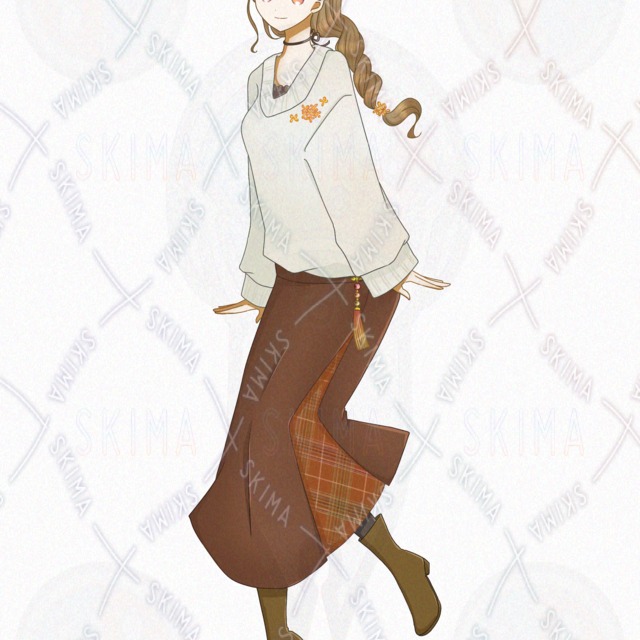 Autumn breeze and flower-scented knit girl* 7 different expressions (normal + 6 different) 的商品圖片第 2 張