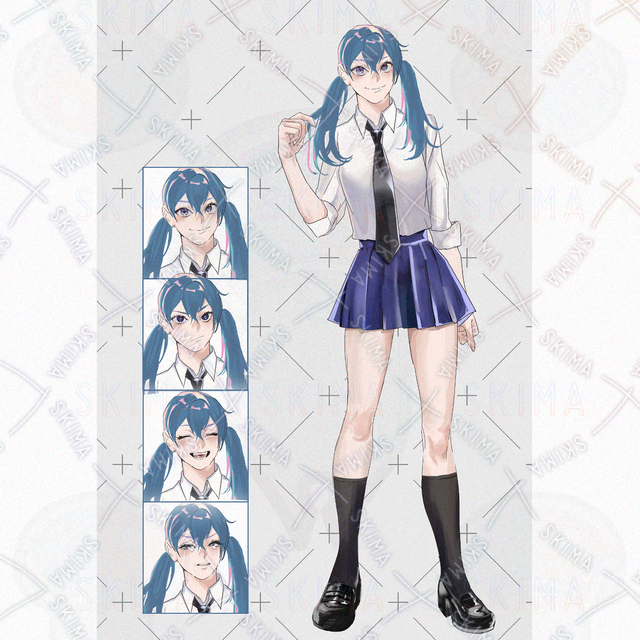 Image of Adopt] Student girl [4 expressions].