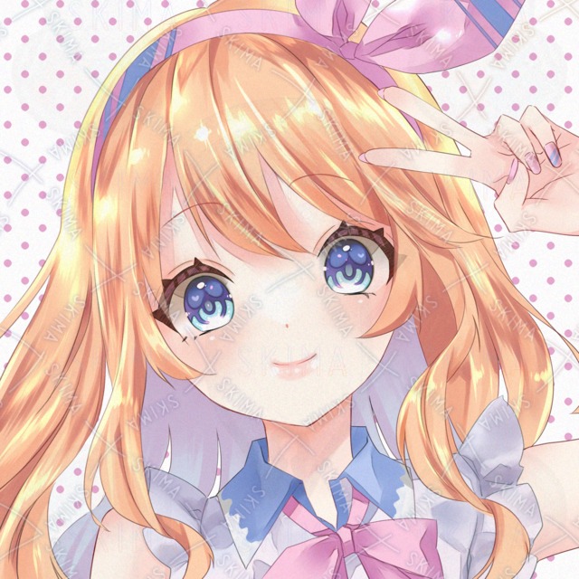 아이콘】소녀 배경 있음/투명 【i0001】아이콘 상품 이미지