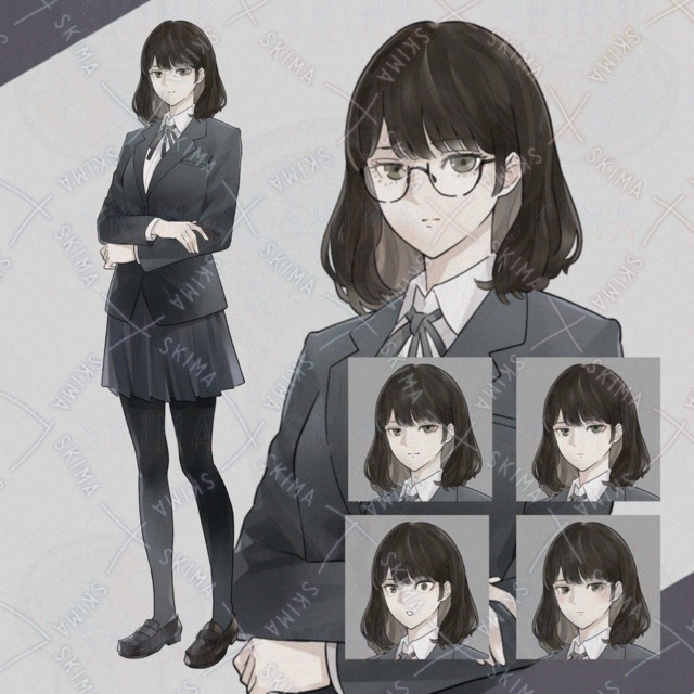 女子高校生05［表情差分5種+眼鏡］の商品画像