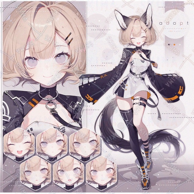 adopt】表情7種＋獣耳尻尾 | SKIMA（スキマ）