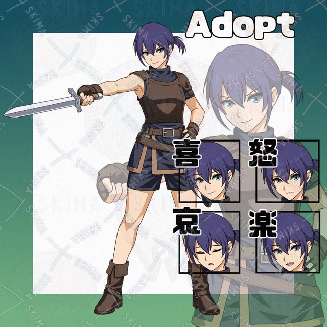 Adopt018_경장갑 검객/판타지/RPG 상품 이미지