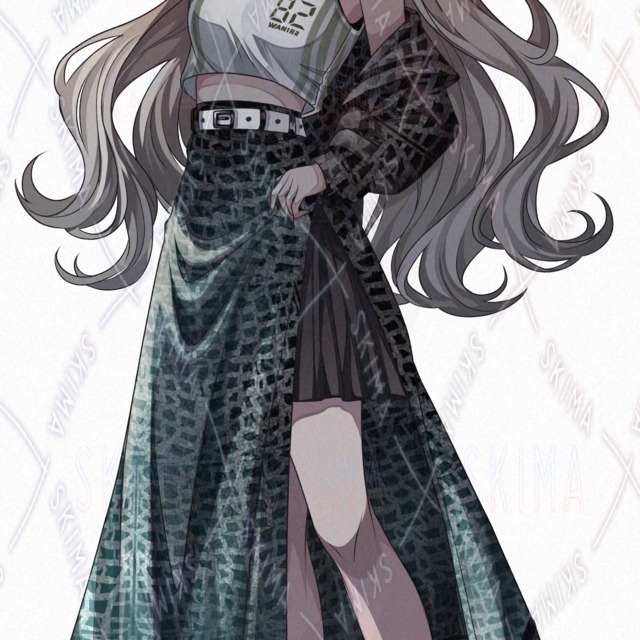 Punk girl with crocodile motif [Transparent PNG] (with backlight and expression) 的商品圖片第 3 張