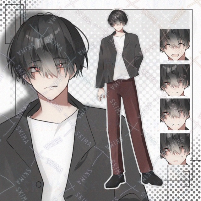 【立ち絵】男性 前髪