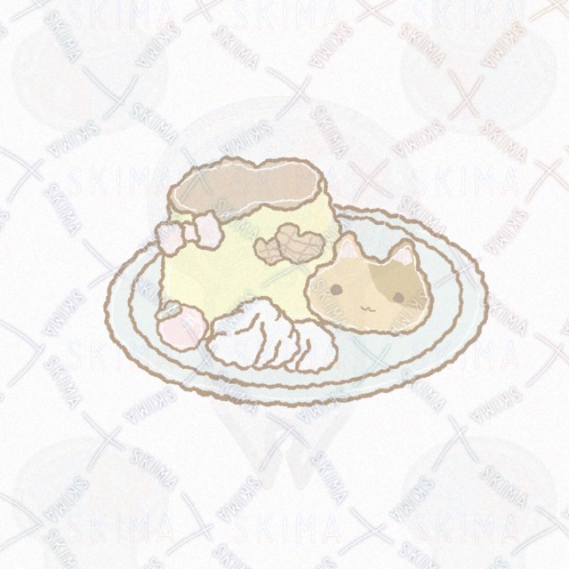 ふわふわプリンプレートゆるふわプリンプレート＊スイーツイラストの商品画像2枚目