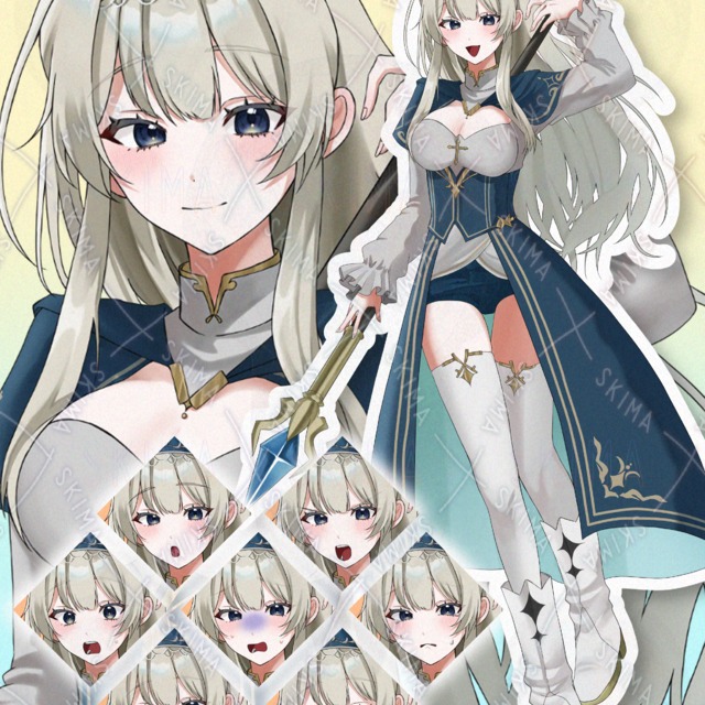 Image of 9 kinds of expressions] Female mage