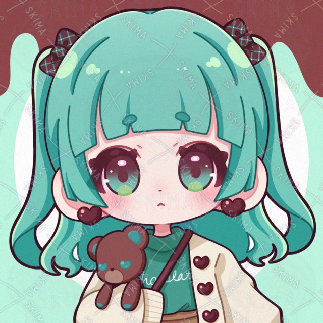 SNS 아이콘 초코민트 소녀 상품 이미지