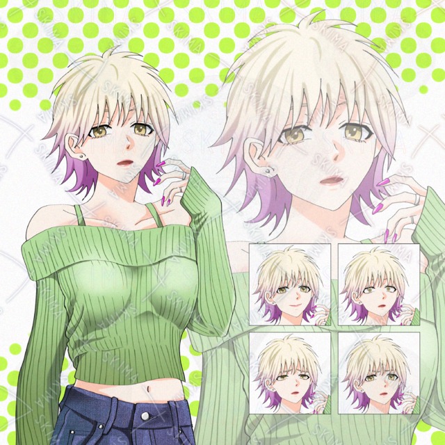 気だるいお姉さん【表情5種】の商品画像