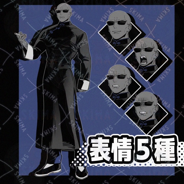 かんたん立ち絵6【表情5種】の商品画像