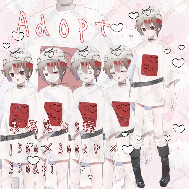 Image of Adopt❤️ 5 different facial expressions