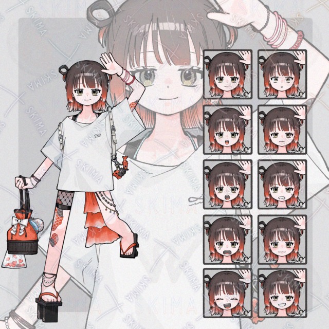 Character standing pictures [10 expressions] 的商品圖片