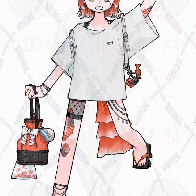 캐릭터 스탠딩 그림 [표정 10종] 상품 이미지 9번째