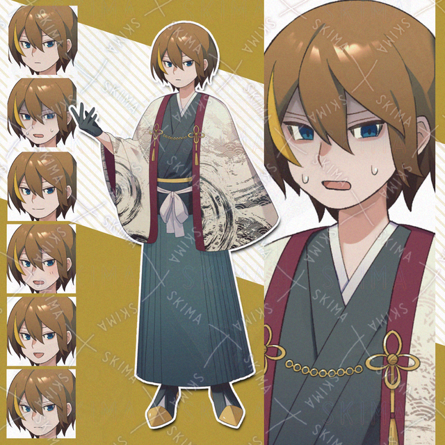 和服男性【表情6種】