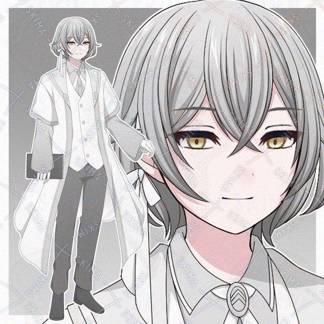 魔法学校風の制服を着た青年【表情差分10種】の商品画像