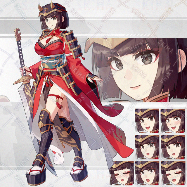 Sword, kimono, armor (8 expressions) 的商品圖片