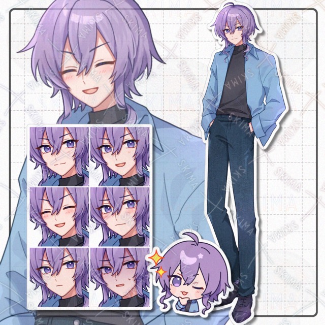 青年【ミニキャラ付】