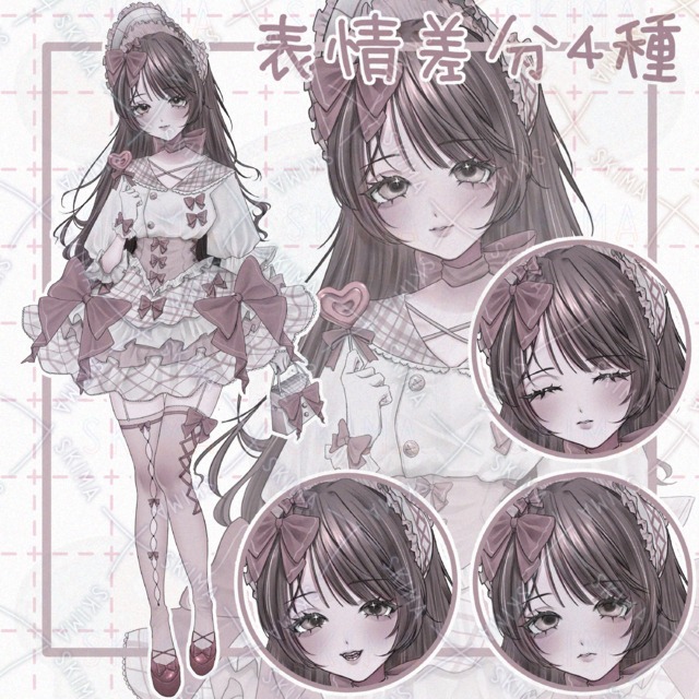 Ribbon-Adorned Lolita Digital Art 的商品圖片