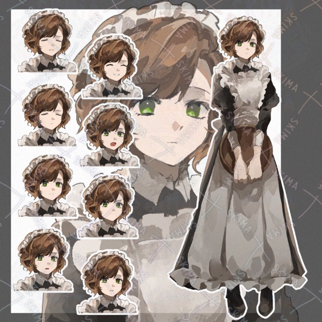 Image of 8 kinds of difference] Classical maid