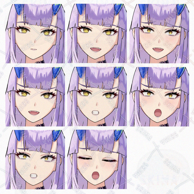 刀 鬼 和服 (表情8種)の商品画像2枚目