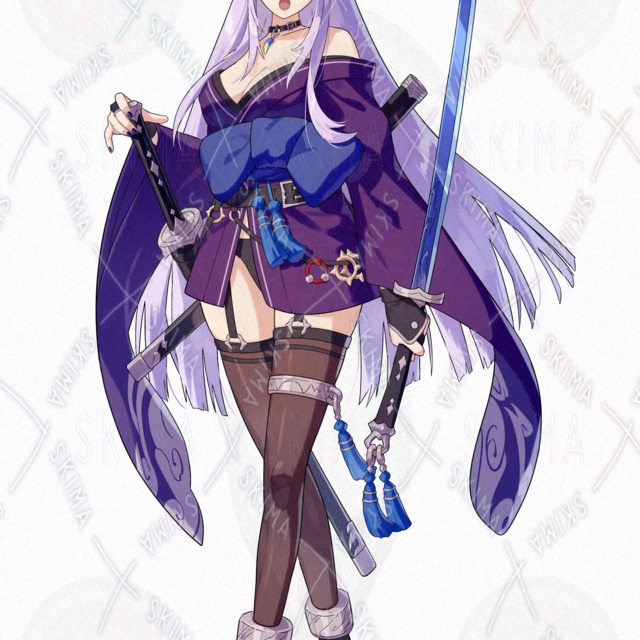 刀 鬼 和服 (表情8種)の商品画像8枚目