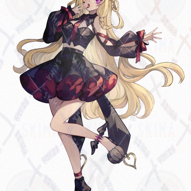 悪魔の恰好をした女の子【表情差分2種類/パーツ差分有】の商品画像5枚目