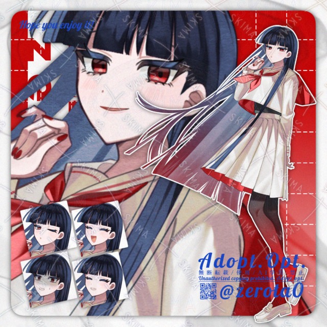 Image of White sailor girls [10 expressions].