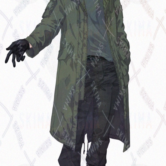 [9 expressions + hood diff] man in a mod coat [Scarface]. 的商品圖片第 3 張