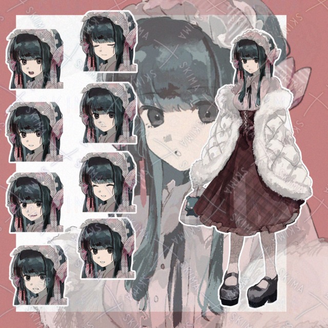 Image of 8 kinds of difference] Fluffy girly girl