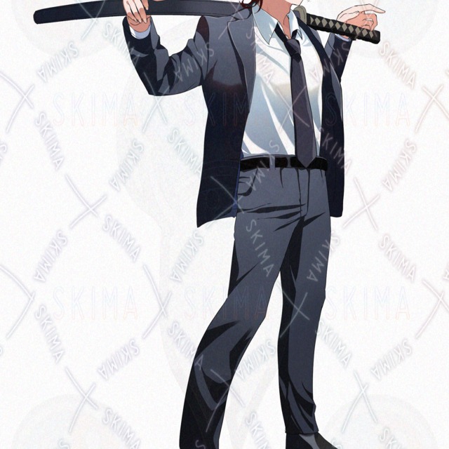 Image 3 of Man in suit with red hair [6 different facial expressions].