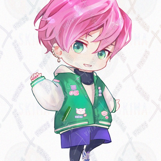 Image 11 of Neutral boy w/SD character [8 expressions, 2 SD characters].