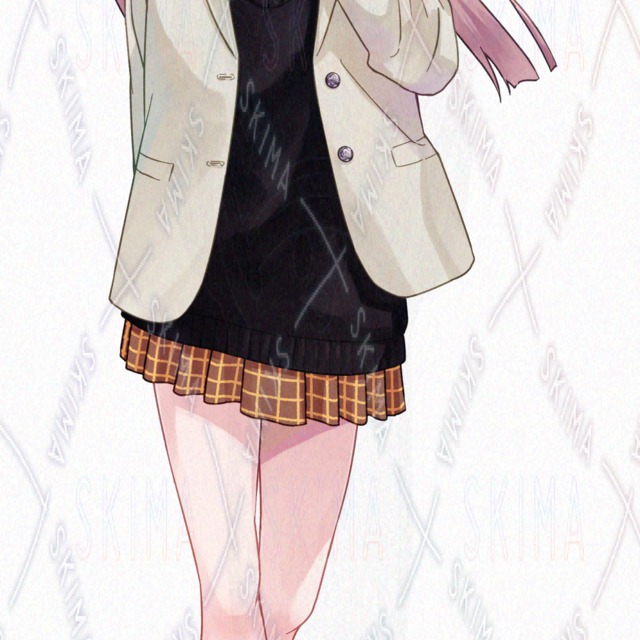Image 5 of Twintail school uniform girl / 8 kinds of expression [adopt47].