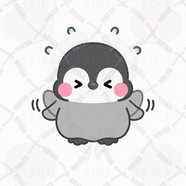 Image 3 of Penguin that wants to fly in the sky [each 2 kinds of expression pose].