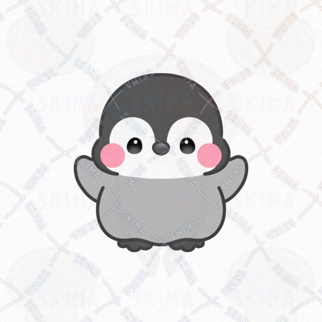 Image 4 of Penguin that wants to fly in the sky [each 2 kinds of expression pose].