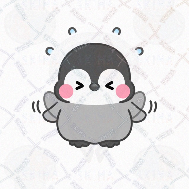 Image 5 of Penguin that wants to fly in the sky [each 2 kinds of expression pose].